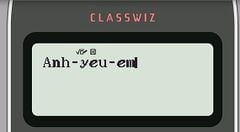 Viết Anh yêu em trên Casio FX-580VNX